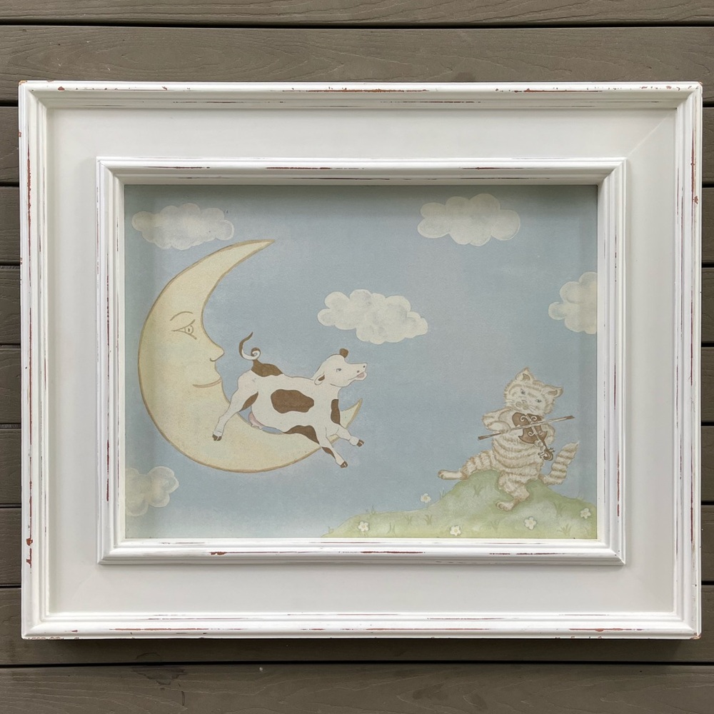 Wendy Bellissimo Goodnight Moon nursery White Framed Artwork